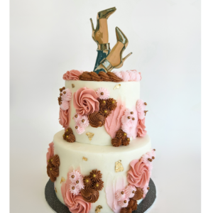 Chic Cheeky Cake two tiered | Image | Oh My Cake | Bakery in Fourways South Africa | Cakes | Macarons | Cupcakes