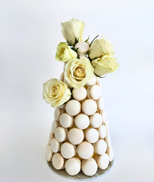 Ivory macaron tower