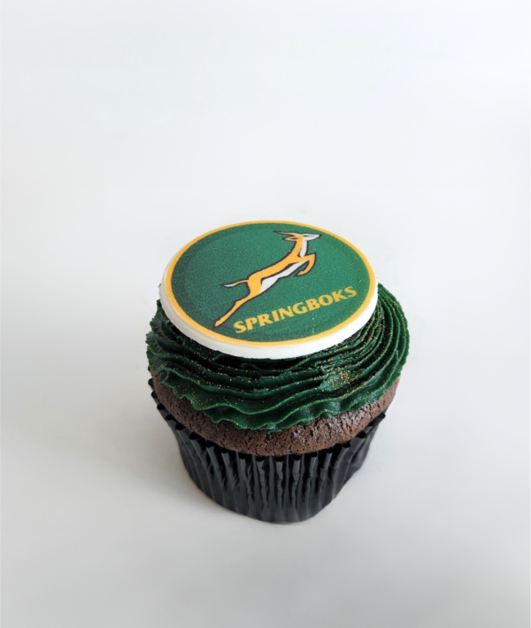 Springbok Rugby Cupcake - Green