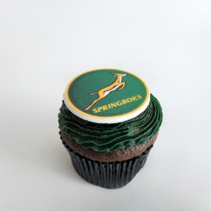 Springbok Rugby Cupcake Green | Image | Oh My Cake | Bakery in Fourways South Africa | Cakes | Macarons | Cupcakes