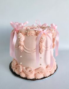 Vintage Ribbon Cake