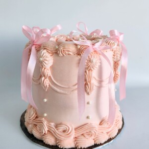 Vintage Ribbon Cake