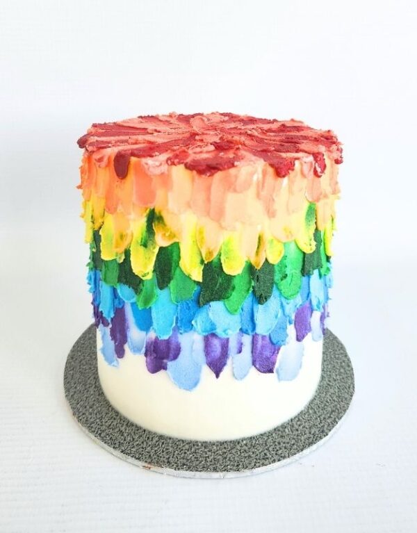 Artsy Rainbow Cake