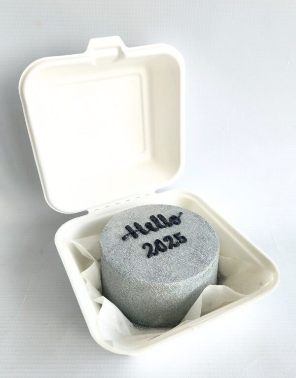Hello, 2025! lunchbox cake
