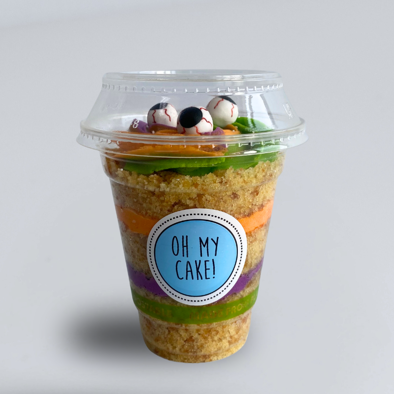 Spooky Gourmet Vanilla Rainbow Cup