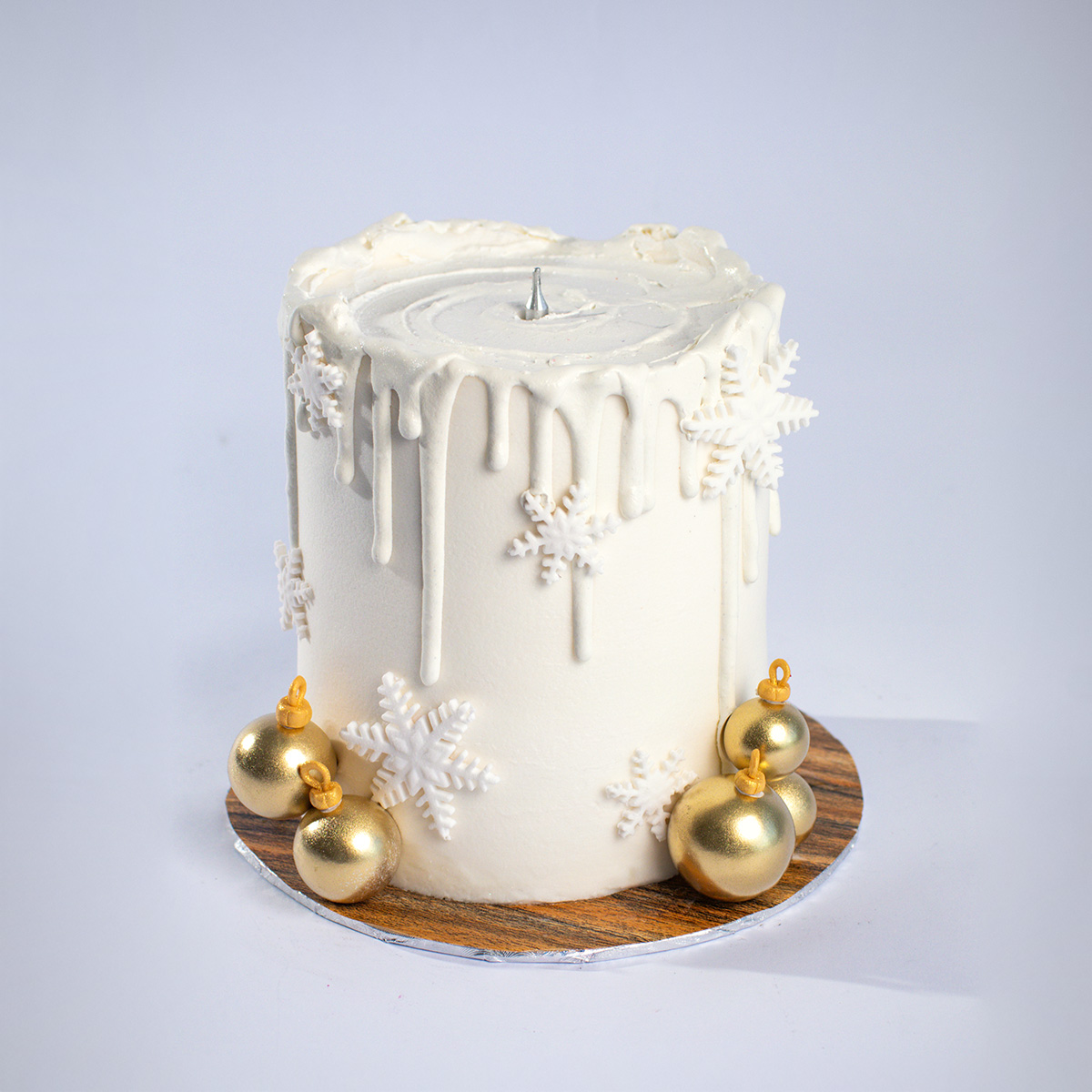 Mini Christmas Molten Candle Cake