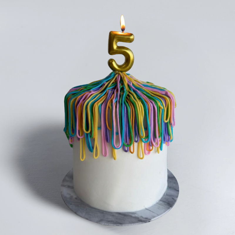 Silly String-Inspired Cake