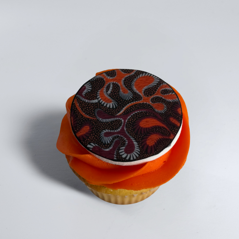 African Elegance Cupcake - Image 3